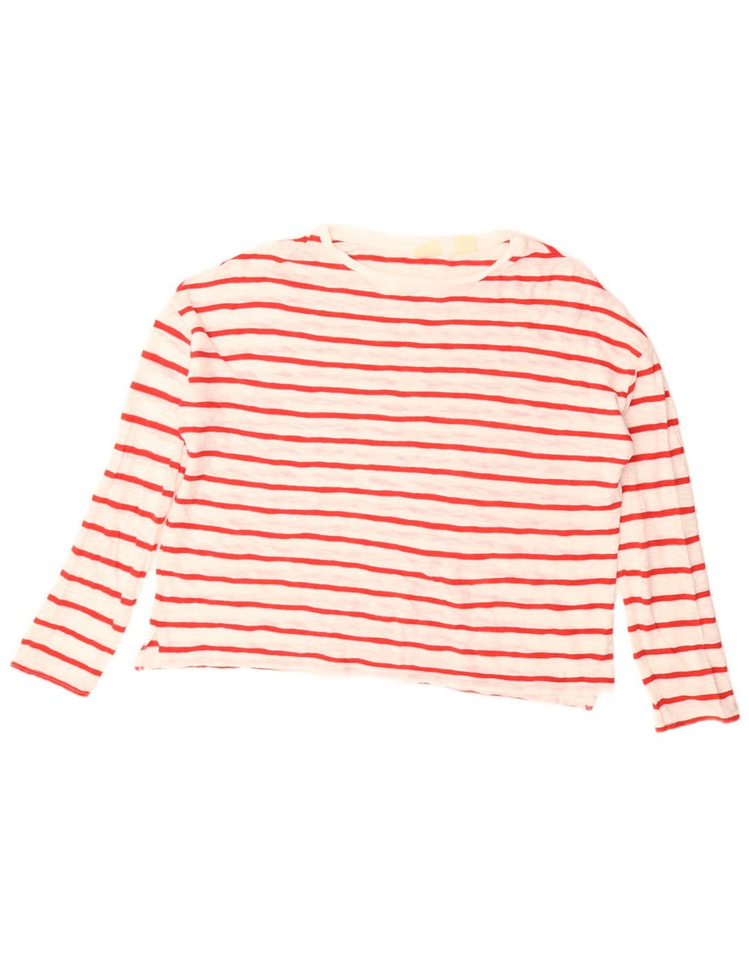 Levi's Womens Oversized Top Long Sleeve UK 10 Small White Striped