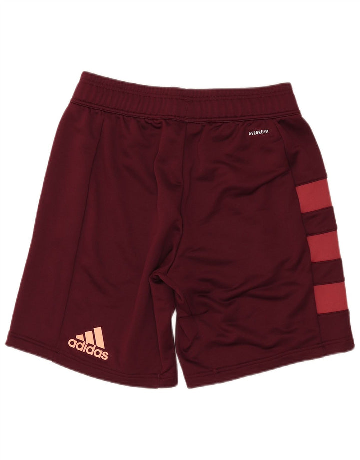 ADIDAS Mens Munster Rugby Sport Shorts Medium Maroon Colourblock Polyester