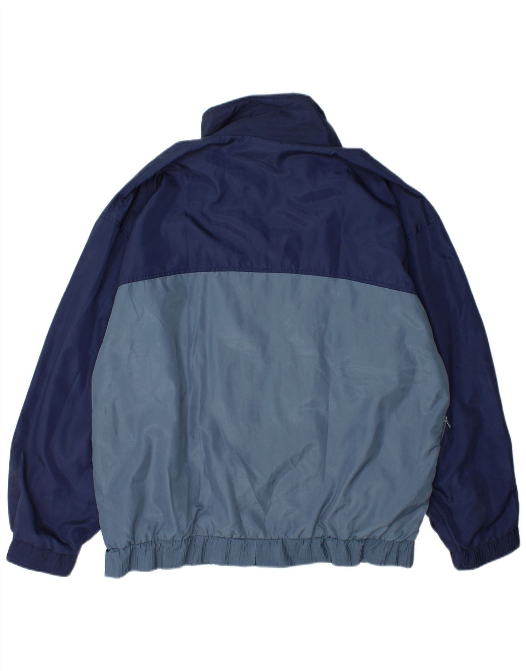 Active Mens Tracksuit Top Jacket XL Navy Blue Colourblock Polyester
