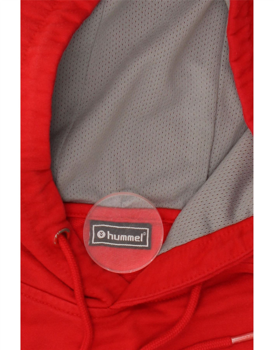 HUMMEL Mens Graphic Hoodie Jumper Large Red Cotton