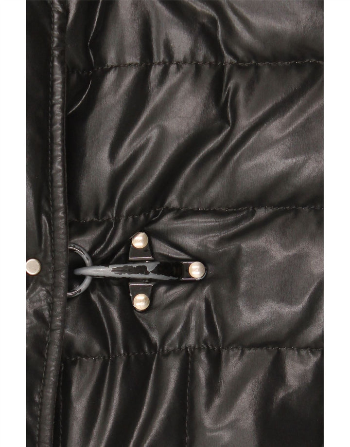 Fay Womens Padded Jacket UK 18 XL Black Polyethylene