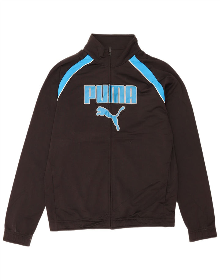 Puma Mens Tracksuit Top Jacket Medium Black Colourblock