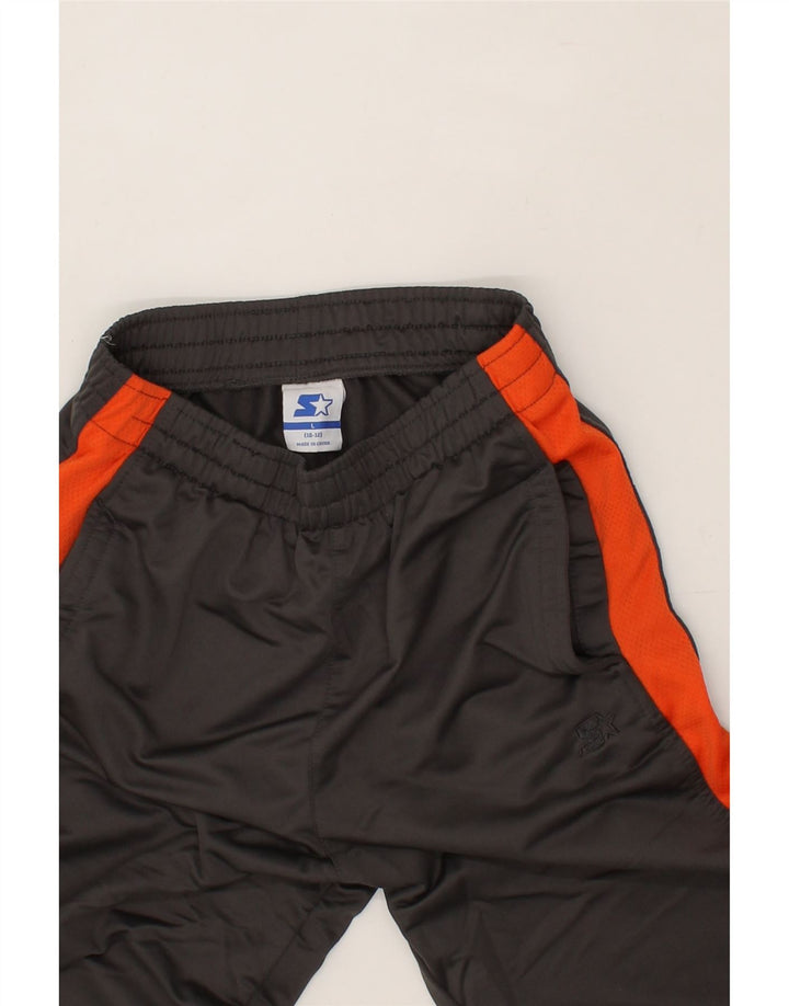 STARTER Boys Tracksuit Trousers 10-11 Years Large Grey Colourblock Vintage Starter and Second-Hand Starter from Messina Hembry 