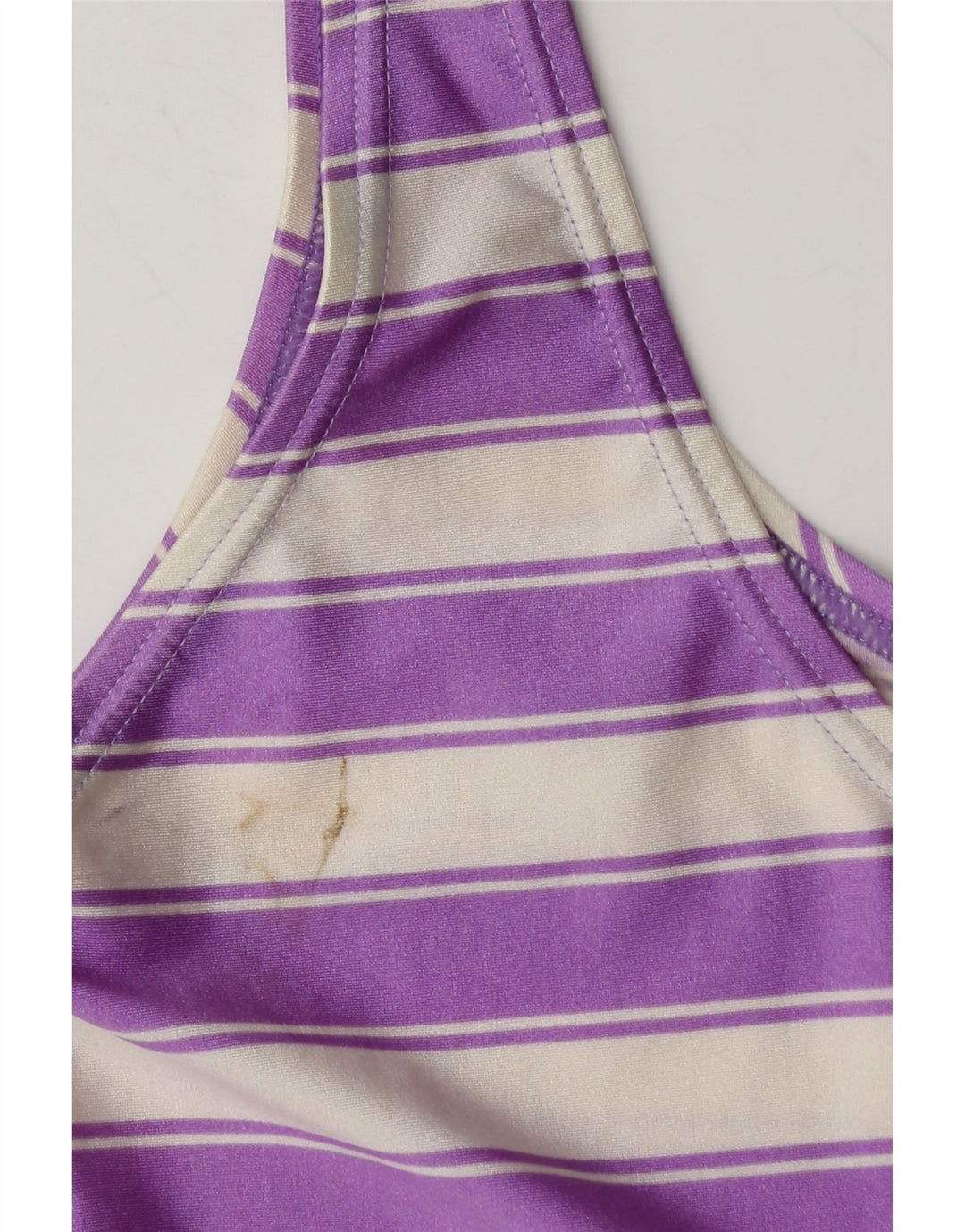 UNGARO Womens Sleeveless Shift Dress IT 46 Large Purple Striped Polyamide