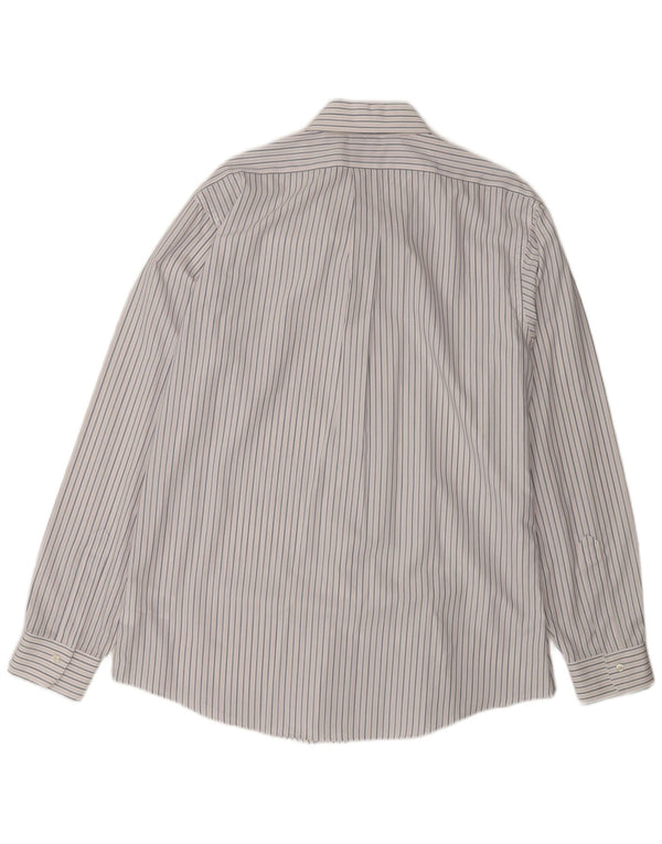 Brooks Brothers Mens Regent Shirt Size 16 Large White Striped Cotton