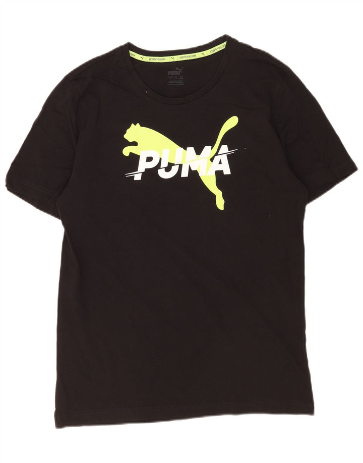 Puma Mens Graphic T-Shirt Top Small Black