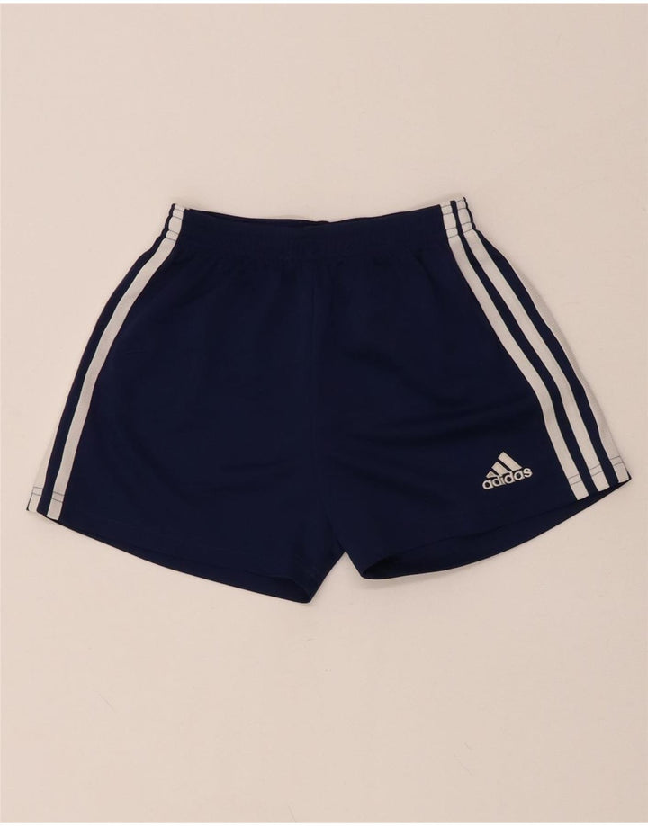 ADIDAS Boys Sport Shorts 9-10 Years  Navy Blue Polyester