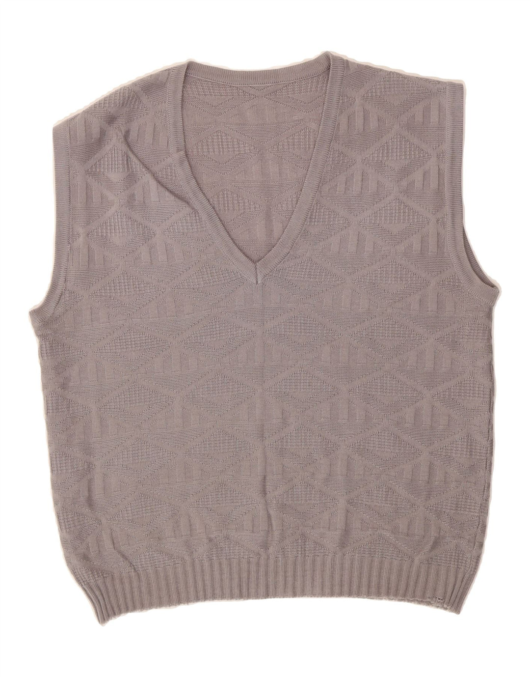 VINTAGE Mens Vest Tank Top Large Grey Vintage Vintage and Second-Hand Vintage from Messina Hembry 