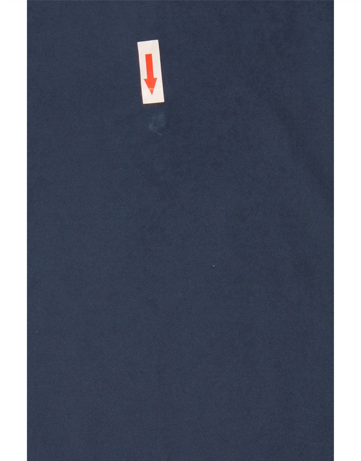 ADIDAS Mens Rugby Polo Shirt Medium Navy Blue Polyester