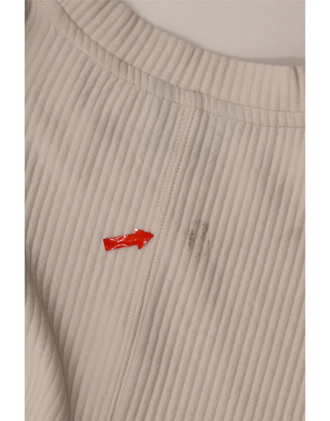 Dkny Womens Sweatshirt Jumper UK 14 Medium Off White Polyester