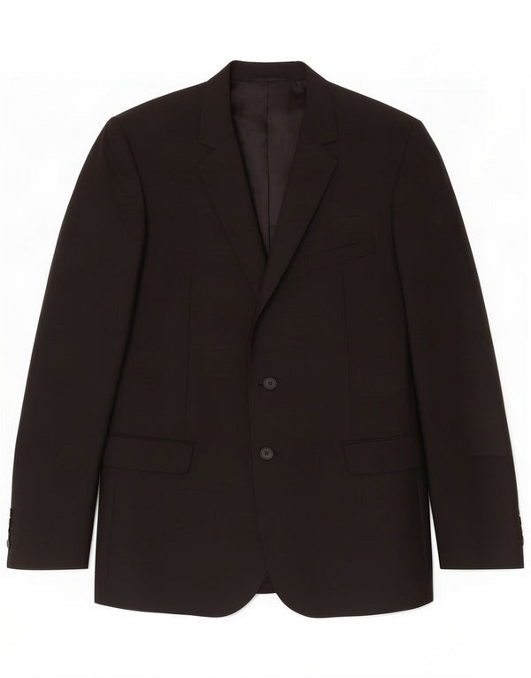 Aquascutum Mens 2 Button Blazer Jacket UK 42 XL Black Wool