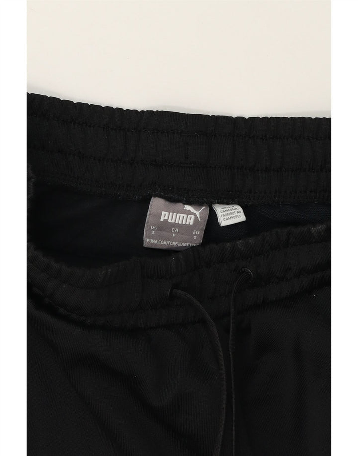 PUMA Mens Tracksuit Trousers Small  Black Colourblock Polyester Vintage Puma and Second-Hand Puma from Messina Hembry 