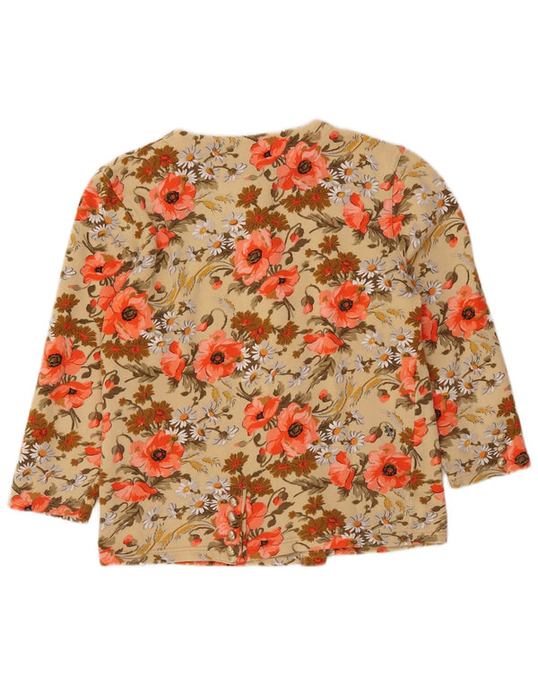 Vintage Womens Utility Jacket IT 42 Medium Multicoloured Floral Cotton