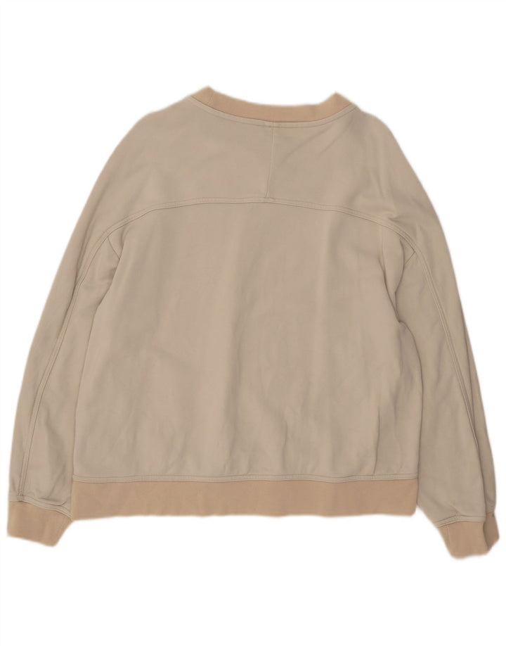 Cos Womens Sweatshirt Jumper UK 14 Medium Beige Polyamide