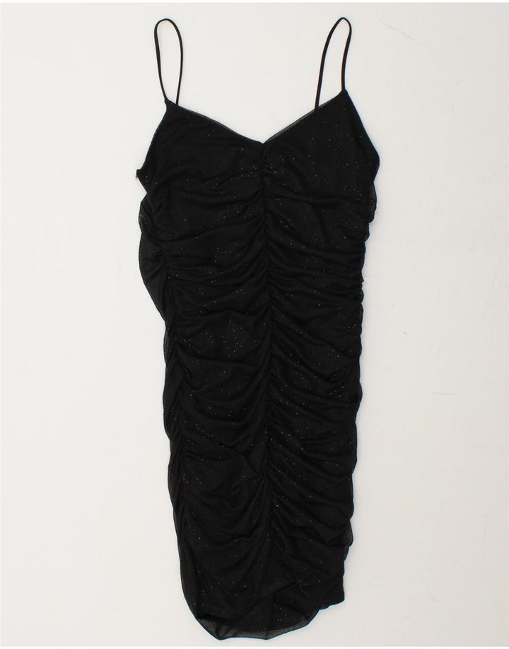 QUIZ Womens Sleeveless Bodycon Dress UK 12 Medium Black Polyester Vintage Quiz and Second-Hand Quiz from Messina Hembry 