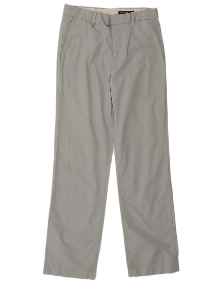 Dockers Mens Straight Chino Trousers W31 L32 Grey Cotton