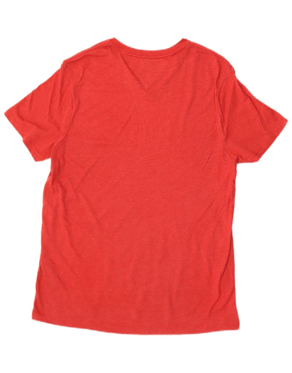 Tommy Hilfiger Mens T-Shirt Top Small Red Cotton