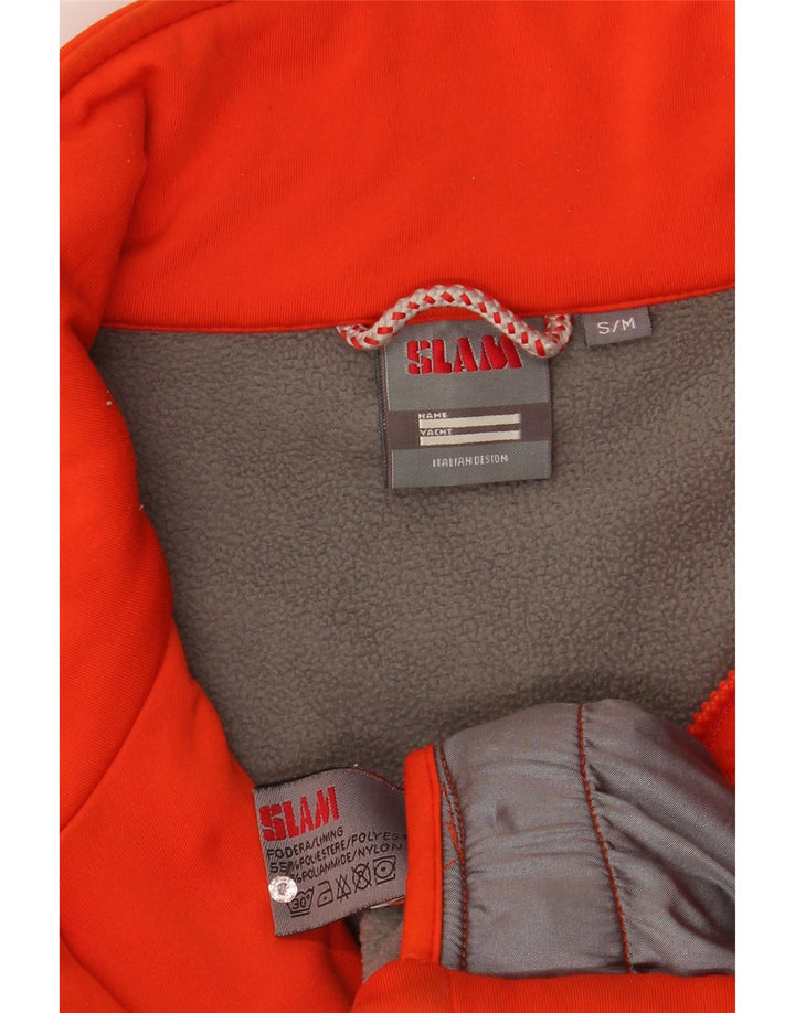 Slam Mens Liner Tracksuit Top Jacket Small Orange Polyester