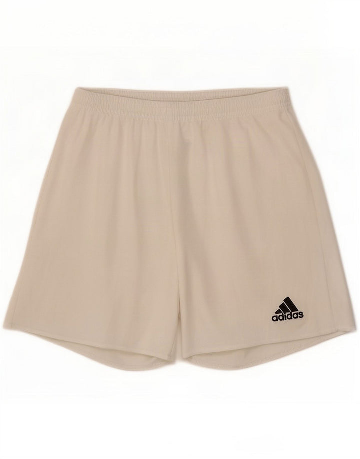 Adidas Mens Climalite Sport Shorts Small White Polyester