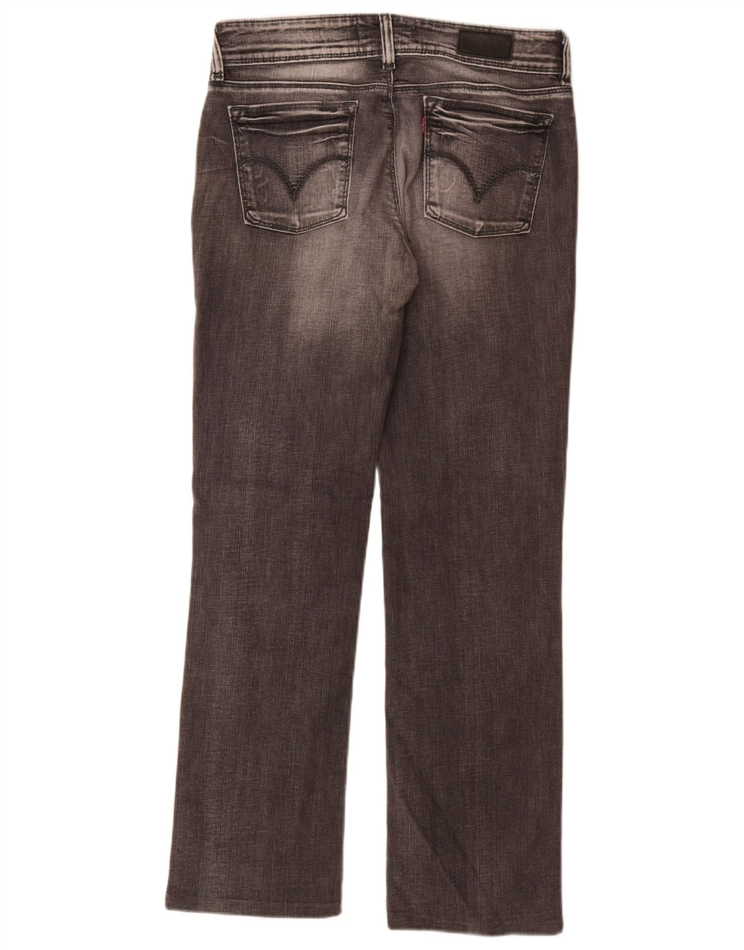 Levi's Womens 570 Straight Jeans W32 L34 Grey Cotton