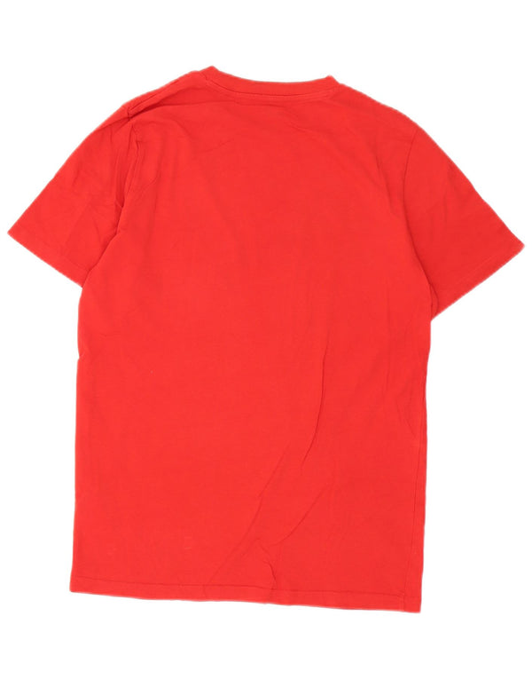 Puma Mens Graphic T-Shirt Top Small Red Cotton