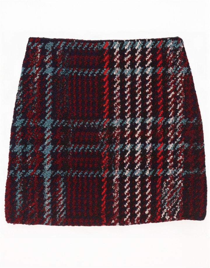 Marks & Spencer Womens Mini Skirt UK 16 Large W34 Multicoloured Check