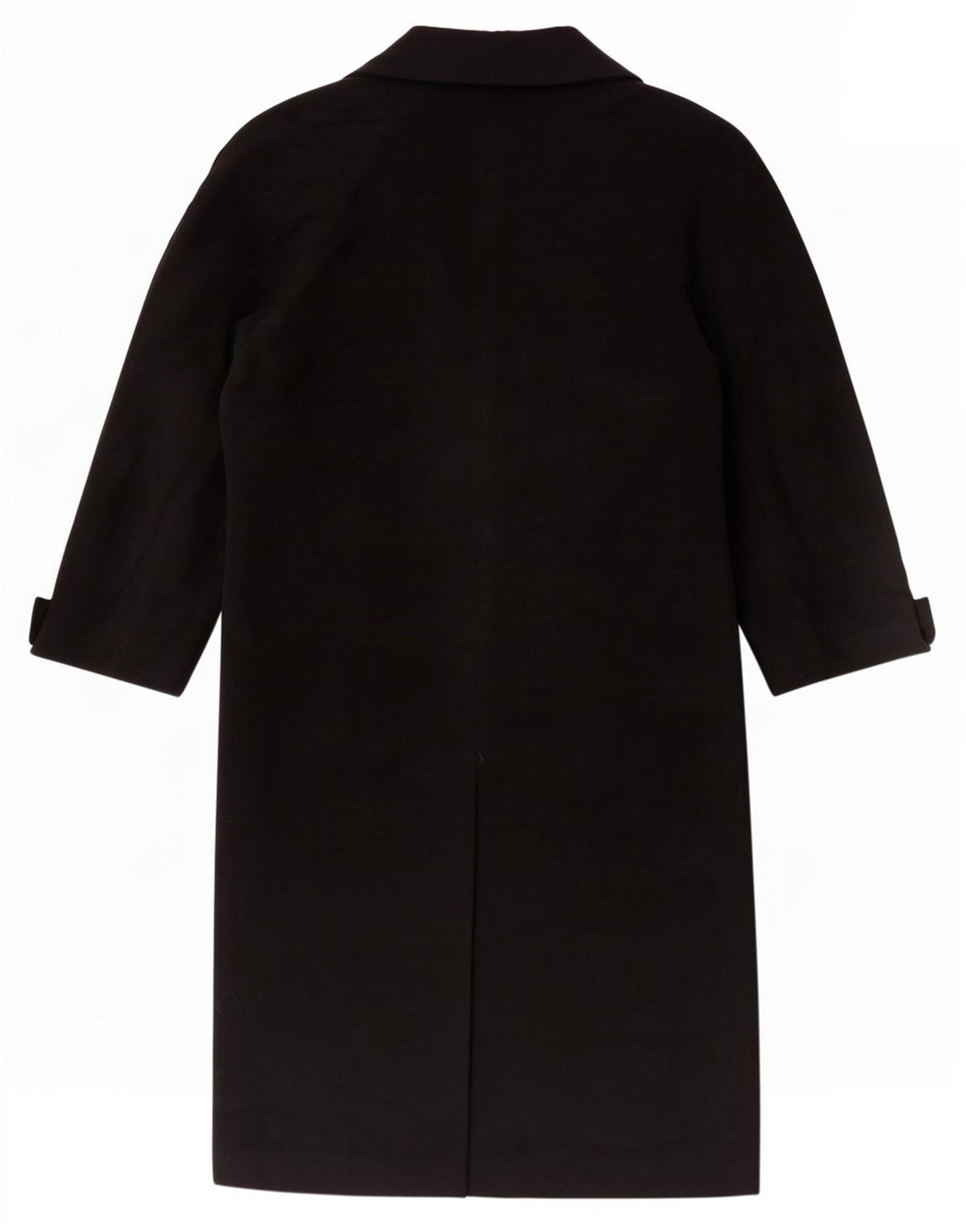 Benetton Womens Oversized Overcoat IT 40 Small Black Wool