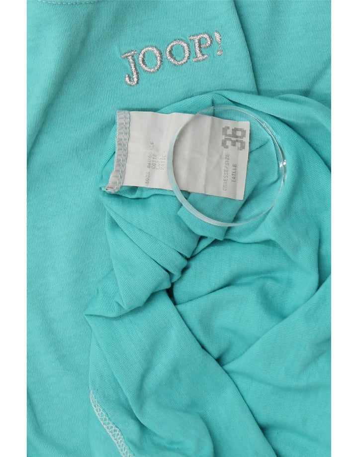 Joop Womens Oversized T-Shirt Top IT 36 XS Turquoise Cotton