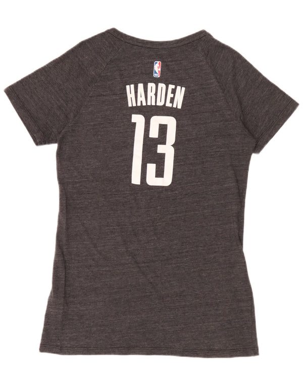 Adidas Womens Houston Rockets Graphic T-Shirt Top UK 18 XL Grey Polyester