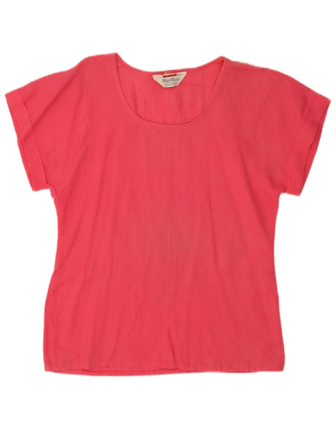 Max Mara Womens Blouse Top UK 12 Medium Pink