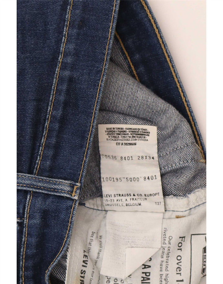 Levi's Womens Slim Jeans W28 L34 Navy Blue Cotton
