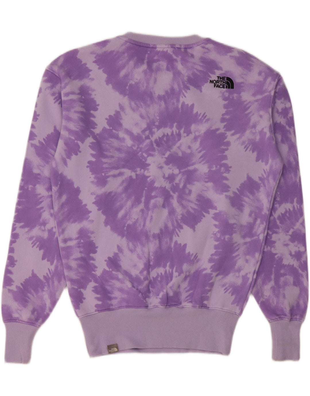 The North Face Mens Sweatshirt Jumper Medium Purple Tie Dye Cotton