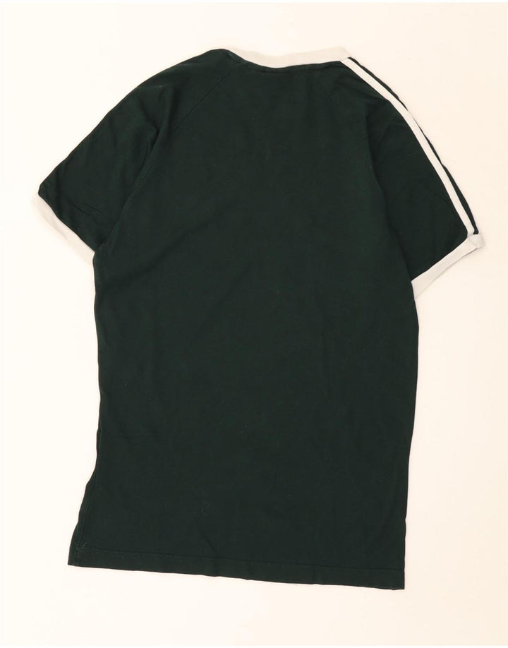 Adidas Mens Graphic T-Shirt Top Medium Green Cotton