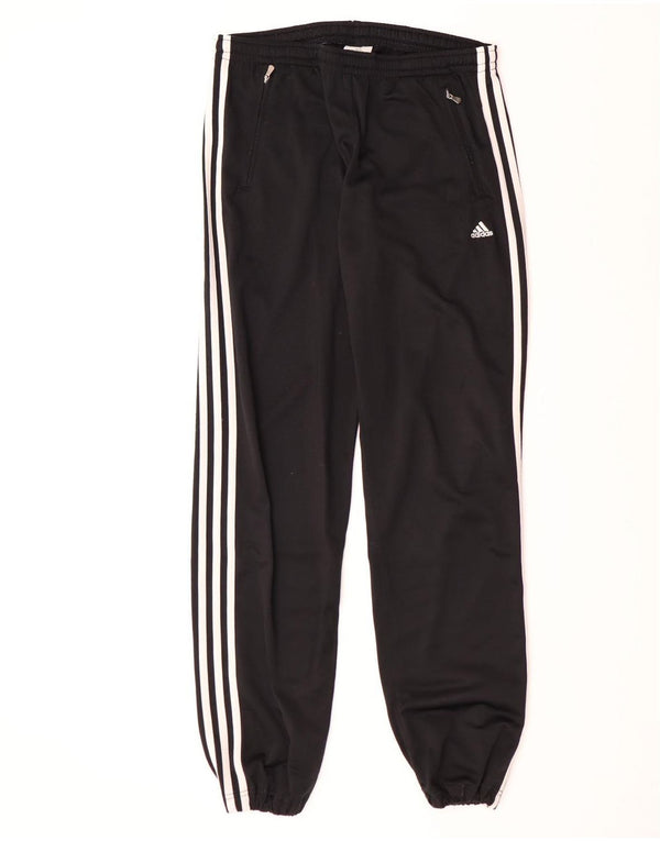 Adidas Mens Tracksuit Trousers Joggers UK 38/40 Medium Black Polyester