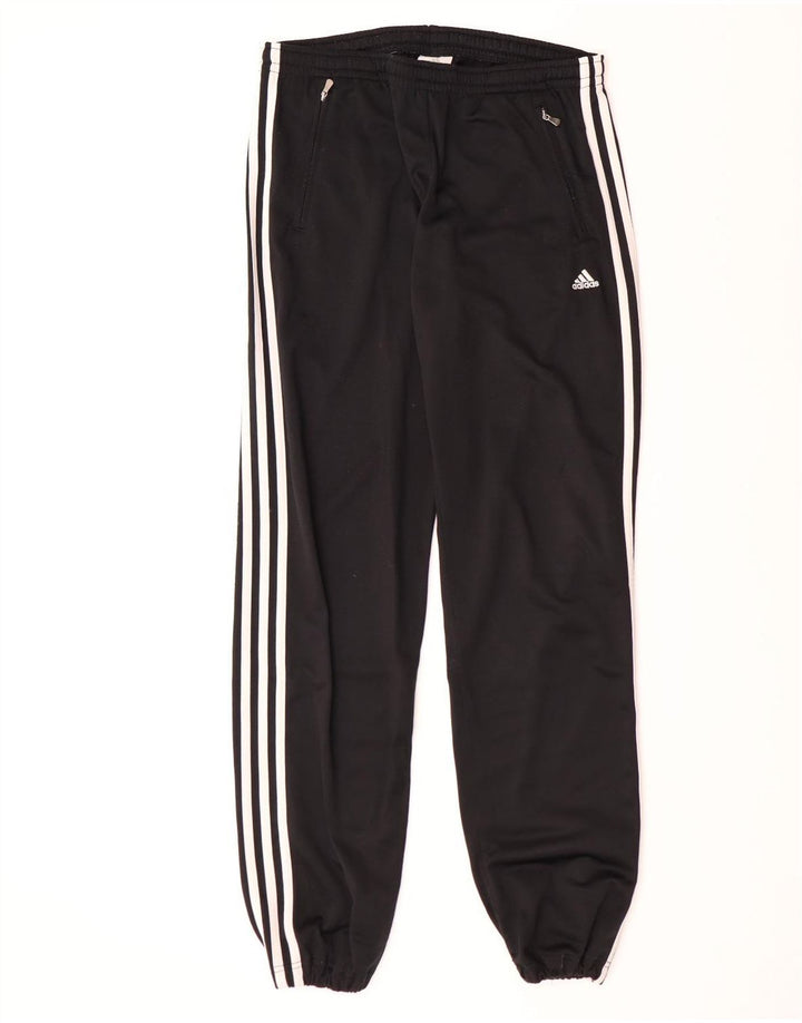 Adidas Mens Tracksuit Trousers Joggers UK 38/40 Medium Black Polyester