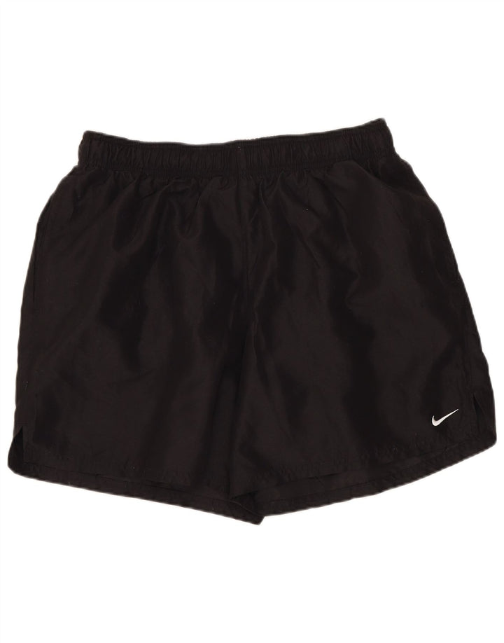 Nike Womens Sport Shorts UK 14 Large  Black Polyester