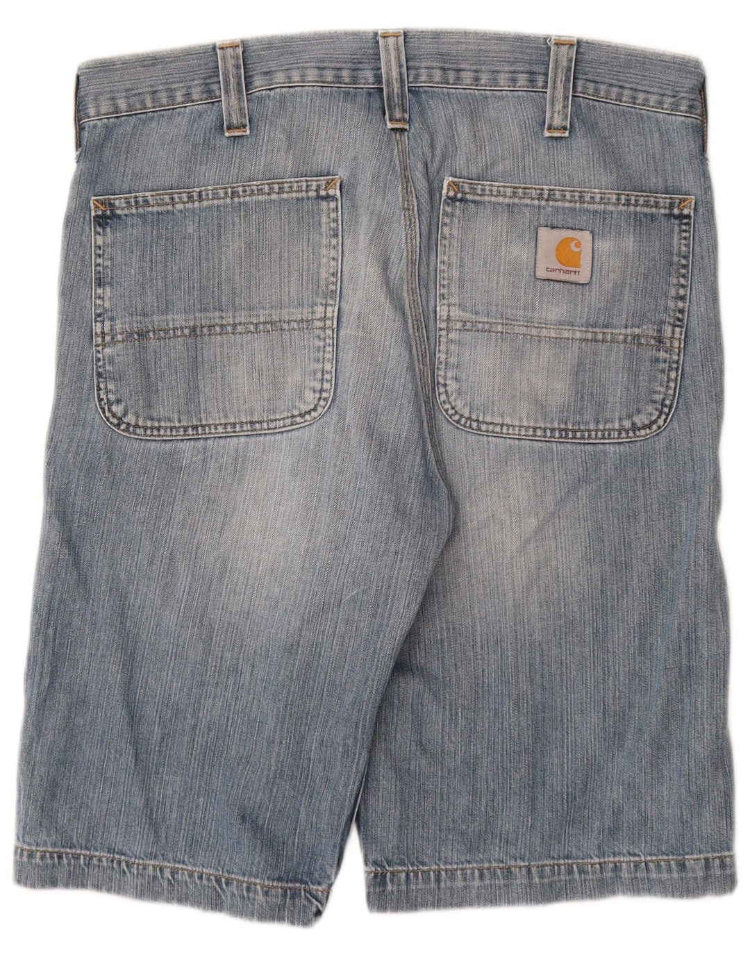 CARHARTT Mens Bermuda Denim Shorts W30 Medium  Blue Cotton