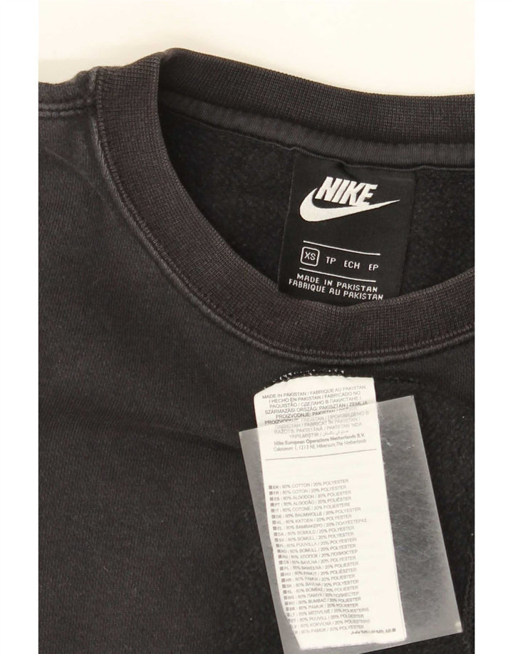 Nike Mens Sweatshirt Jumper XS Black Cotton