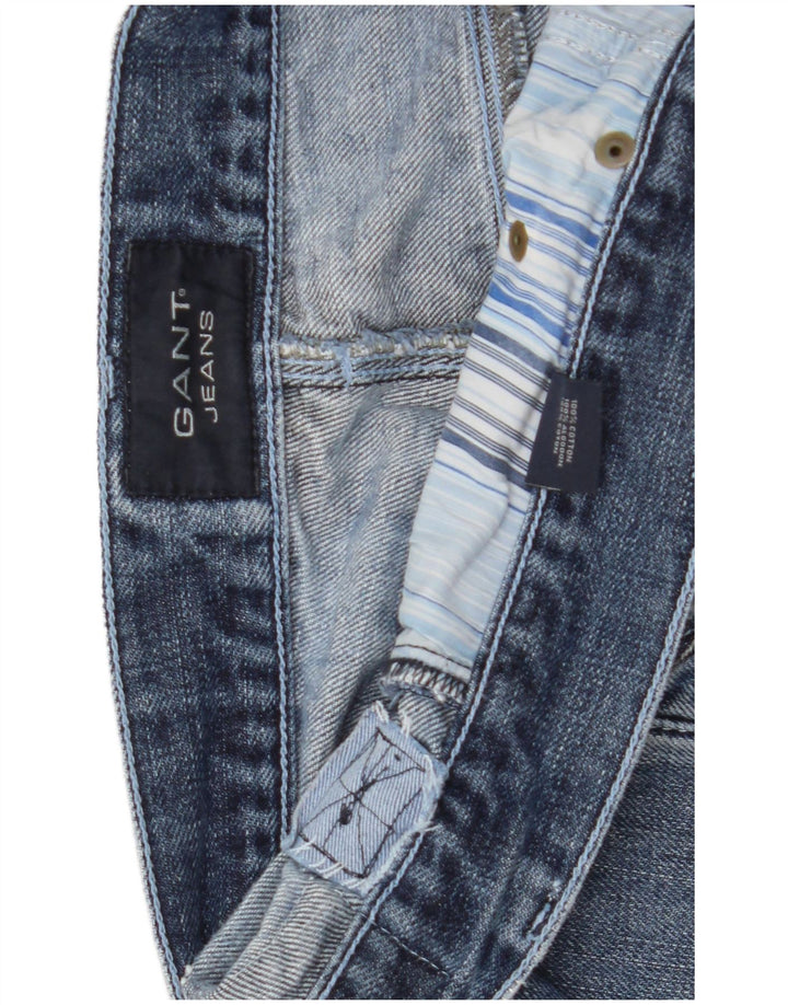 Gant Mens Straight Jeans W40 L32 Blue Cotton