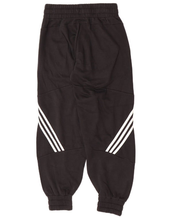 Adidas Womens Loose Fit Tracksuit Trousers Joggers UK 12/14 Medium Black
