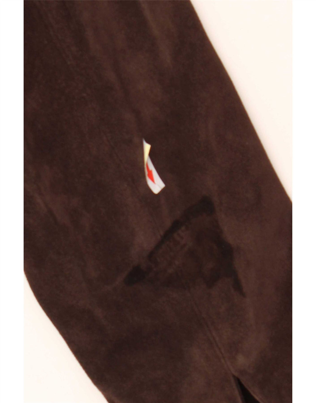 Fabrizio Lenzi Womens Suede Jacket IT 46 Large Brown Leather