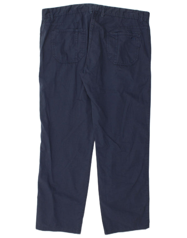 Harmont & Blaine Mens Straight Chino Trousers IT 54 2XL W36 L28 Navy Blue