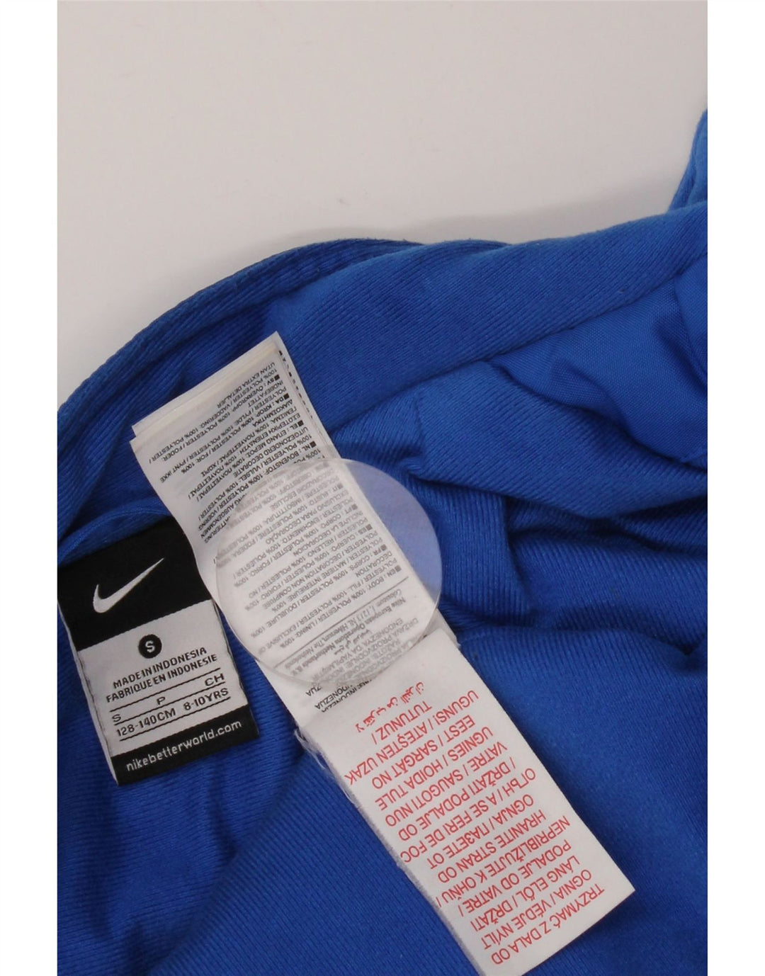 Nike Boys Inter Milan Windbreaker Jacket 8-9 Years Small Blue Colourblock