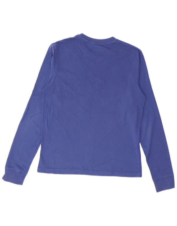 CARRERA Mens New York City Graphic Top Long Sleeve Small Blue Cotton