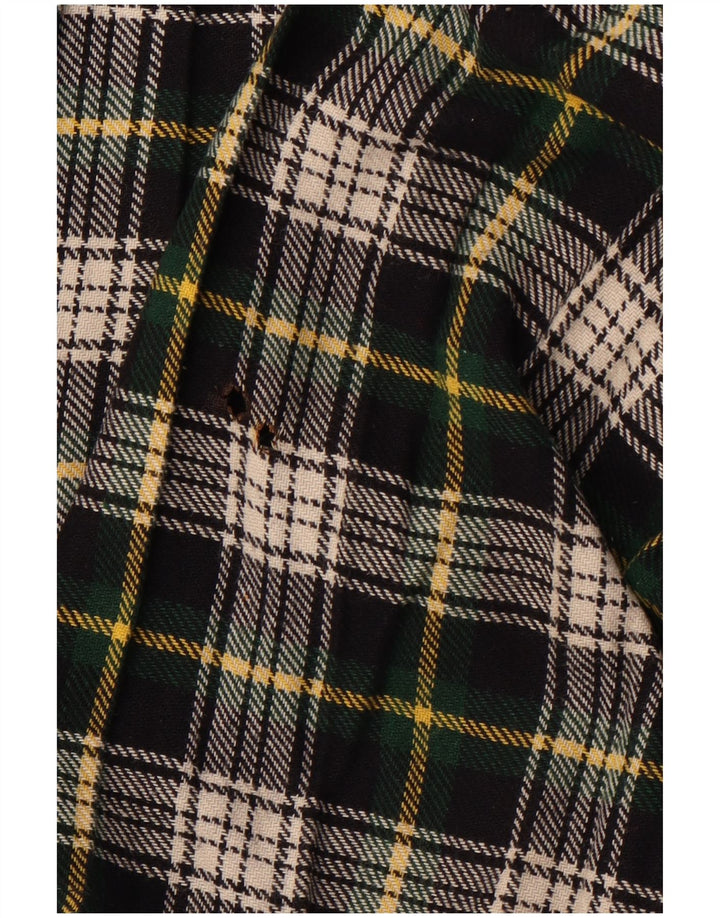 VINTAGE Womens Wrap Skirt W26 Small Green Check