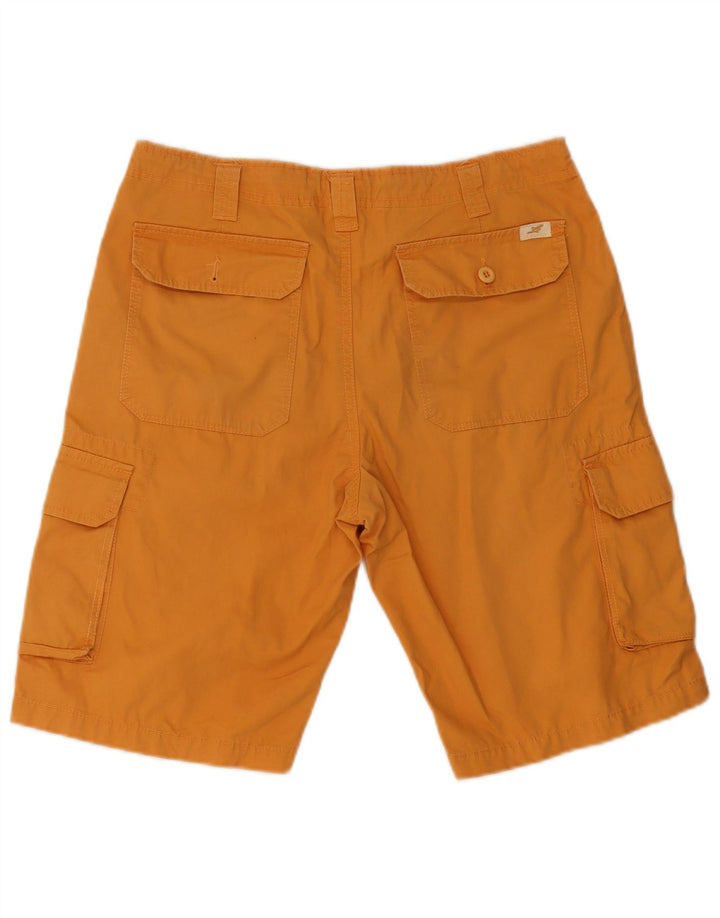 Vintage Mens Cargo Shorts IT 46 Small W32  Orange Cotton