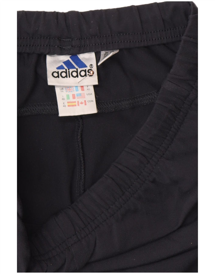 ADIDAS Womens Tracksuit Trousers UK 14 Large Grey Polyester