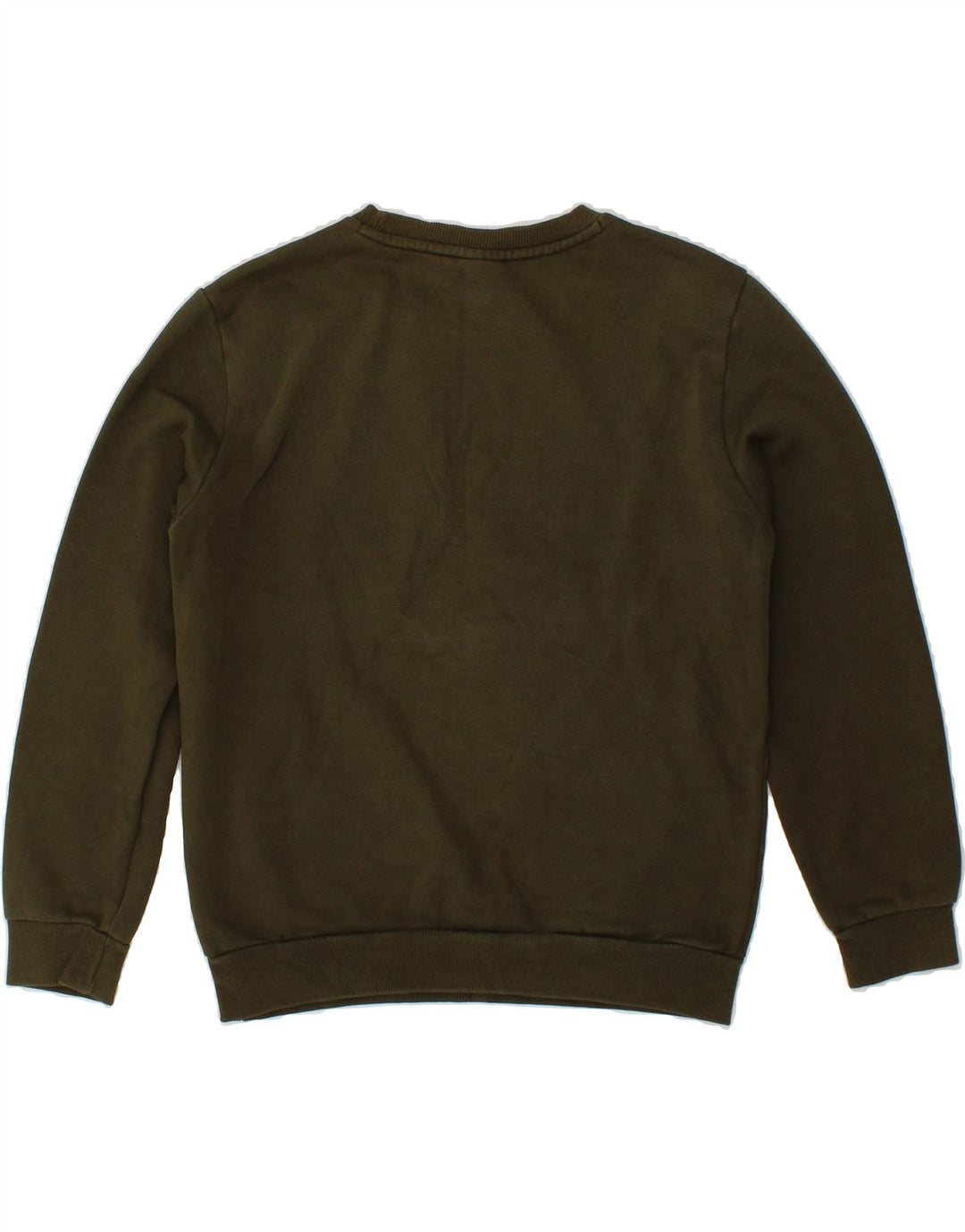 PUMA Mens Graphic Sweatshirt Jumper Small Khaki Cotton Vintage Puma and Second-Hand Puma from Messina Hembry 