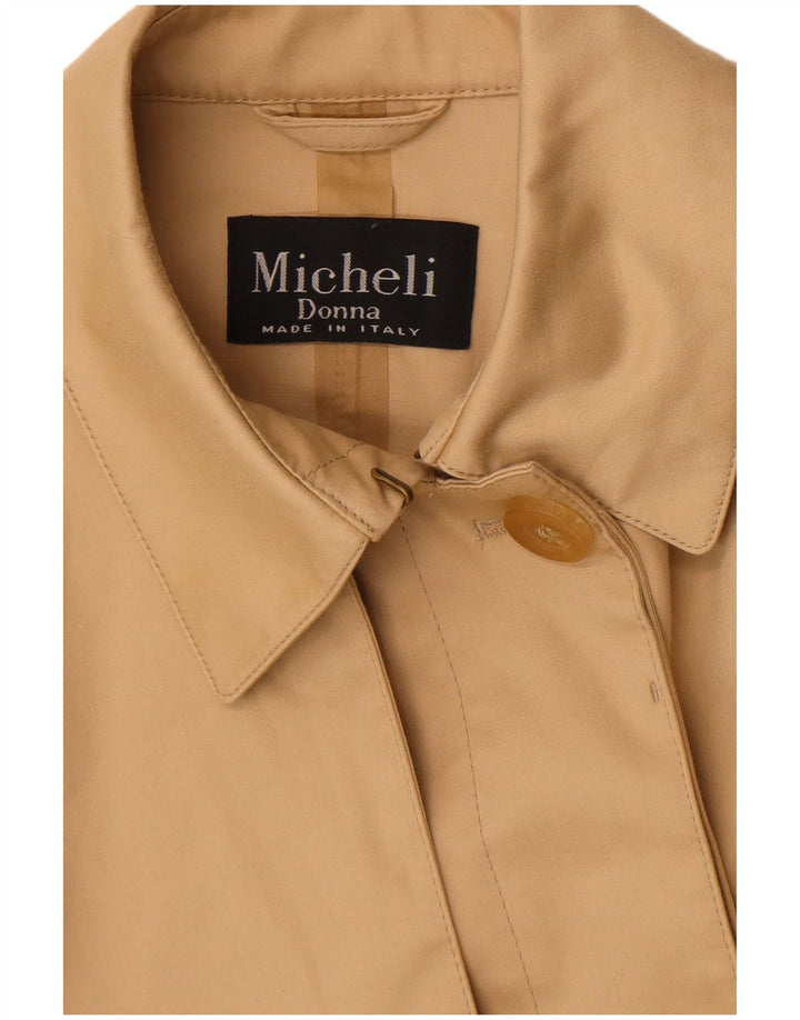 Vintage Womens Trench Coat UK 12 Medium Beige