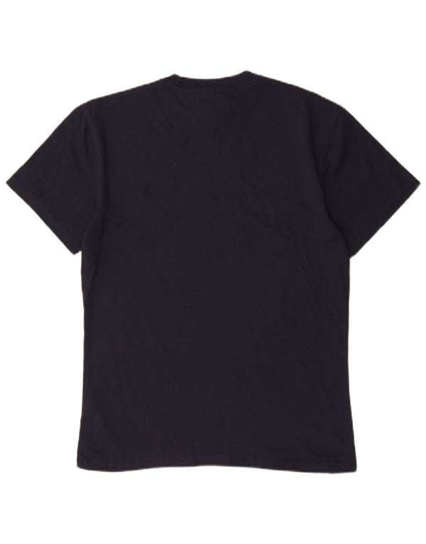 Tommy Hilfiger Mens Graphic T-Shirt Top Medium Navy Blue Cotton